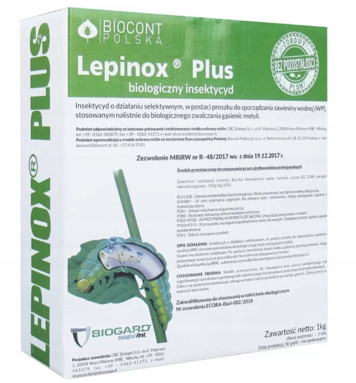 Lepinox plus 1 kg húsenice buxusového moľa